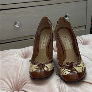 Marc Jacobs Brown and Cream Heels